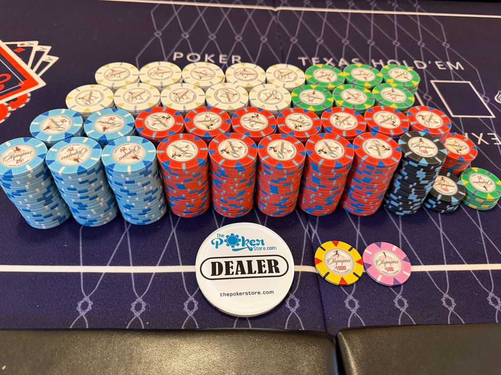700 Olympus Pure Clay Poker Chips Bulk