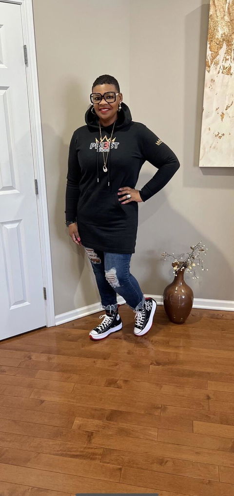 PRI3ST-Hoodie dress