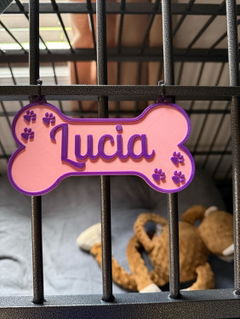 Personalized Dog Crate Sign | Custom Kennel Nameplate