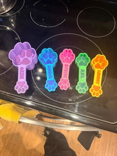 Personalized Double Paw Dog Food Scoop | Measuring Cup