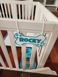 Personalized Dog Crate Sign | Custom Kennel Nameplate