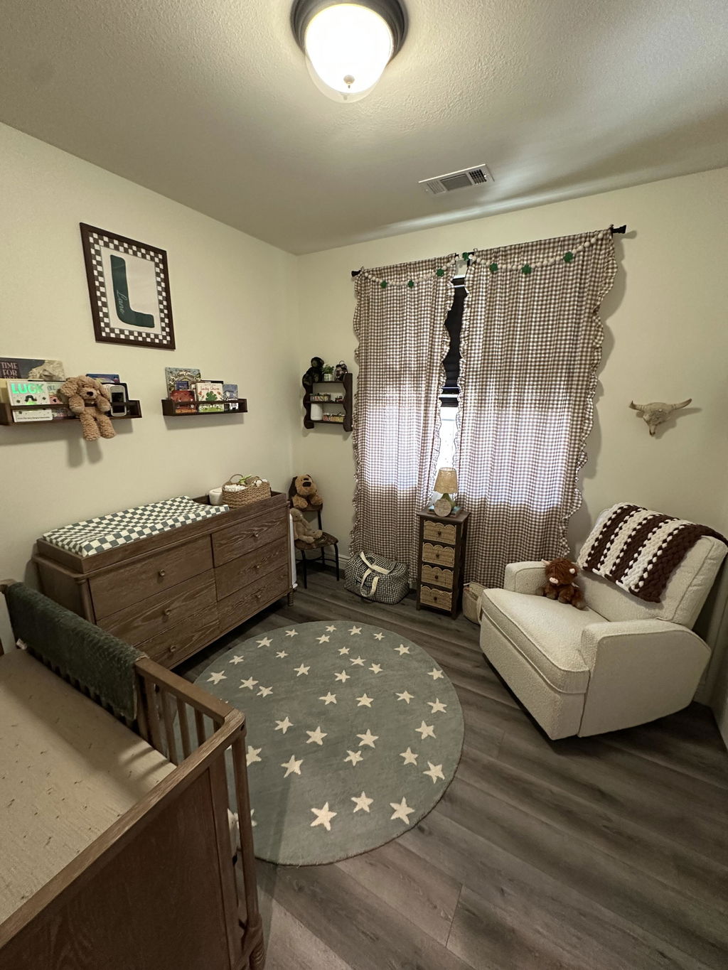 Star Rug - Starry Skies Nursery Baby Blue Star Rug