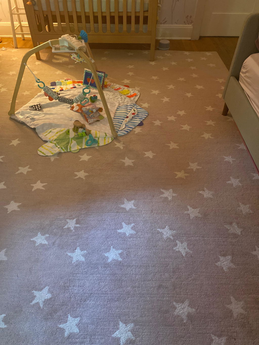 Pink Star Rug Kids Rug Pink Starry Skies Rug Nursery Rug Star Pink Rug for Girl's Room