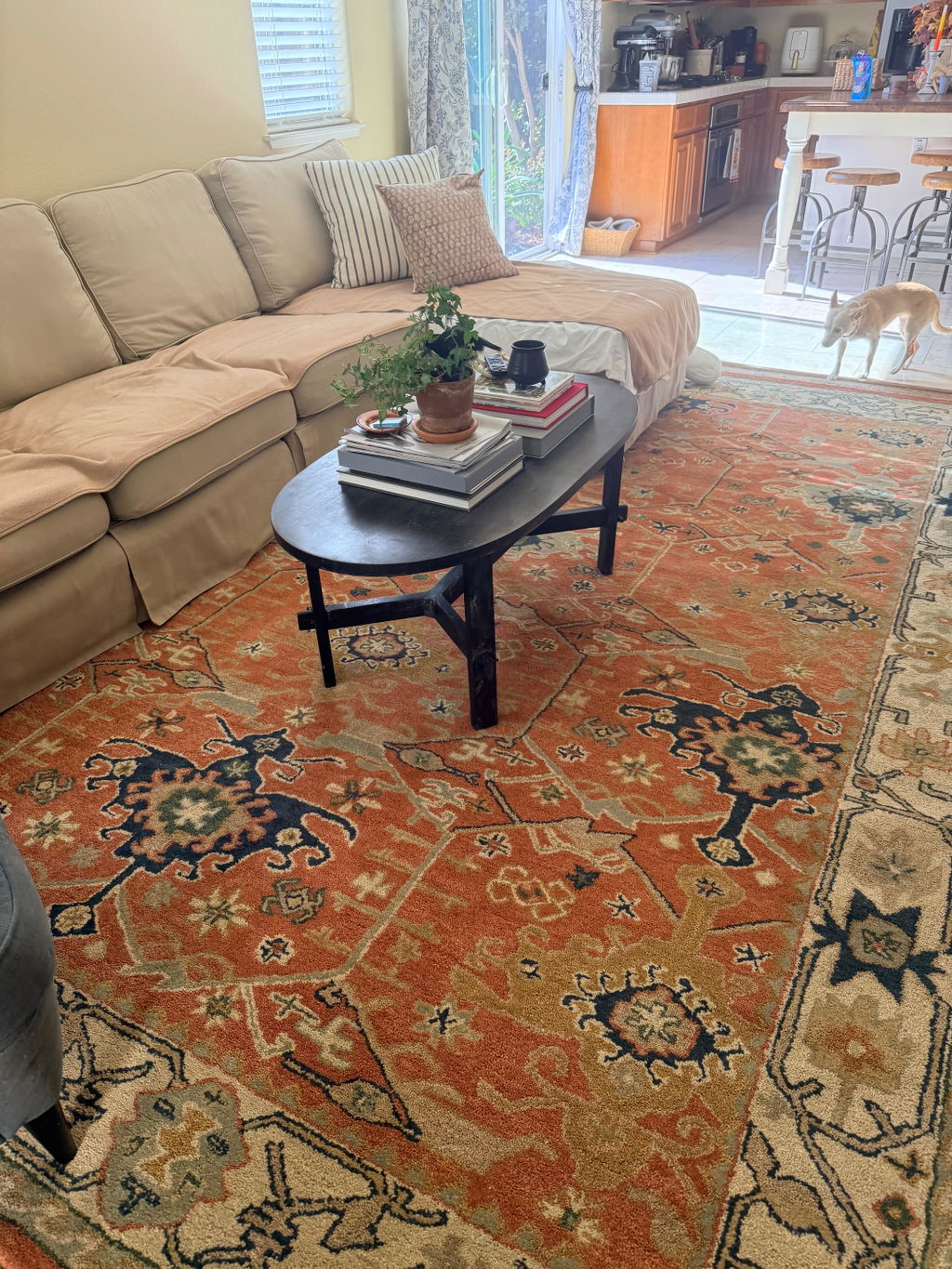 Handmade Area Rug Wool Persian-Style Rug Runner Red Channing Rug