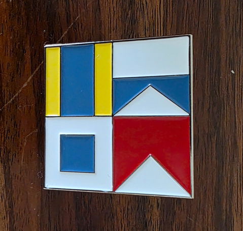 ABDS Nautical Flag Lapel Pin