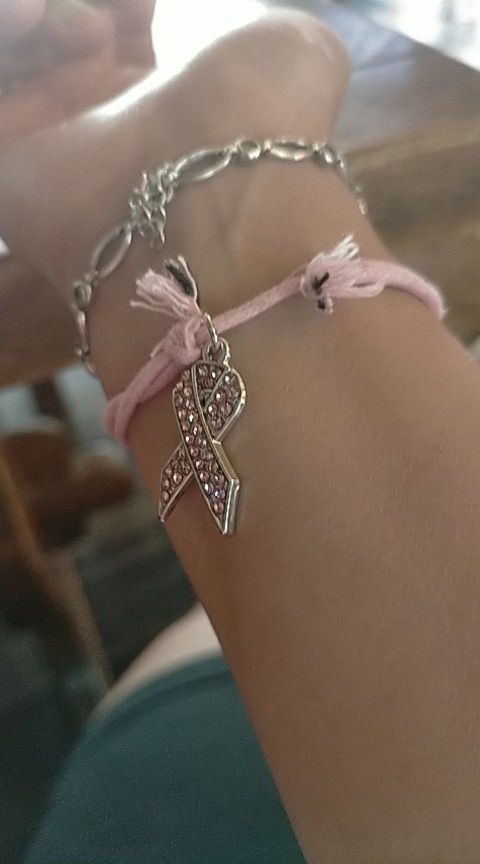 Breast Cancer Awareness Ribbon Bracelet