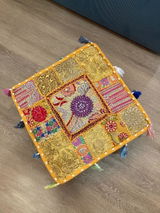 Handmade Indian Toran – colorful patchwork door hanging | Boho valance, hippie curtain & vibrant wall décor