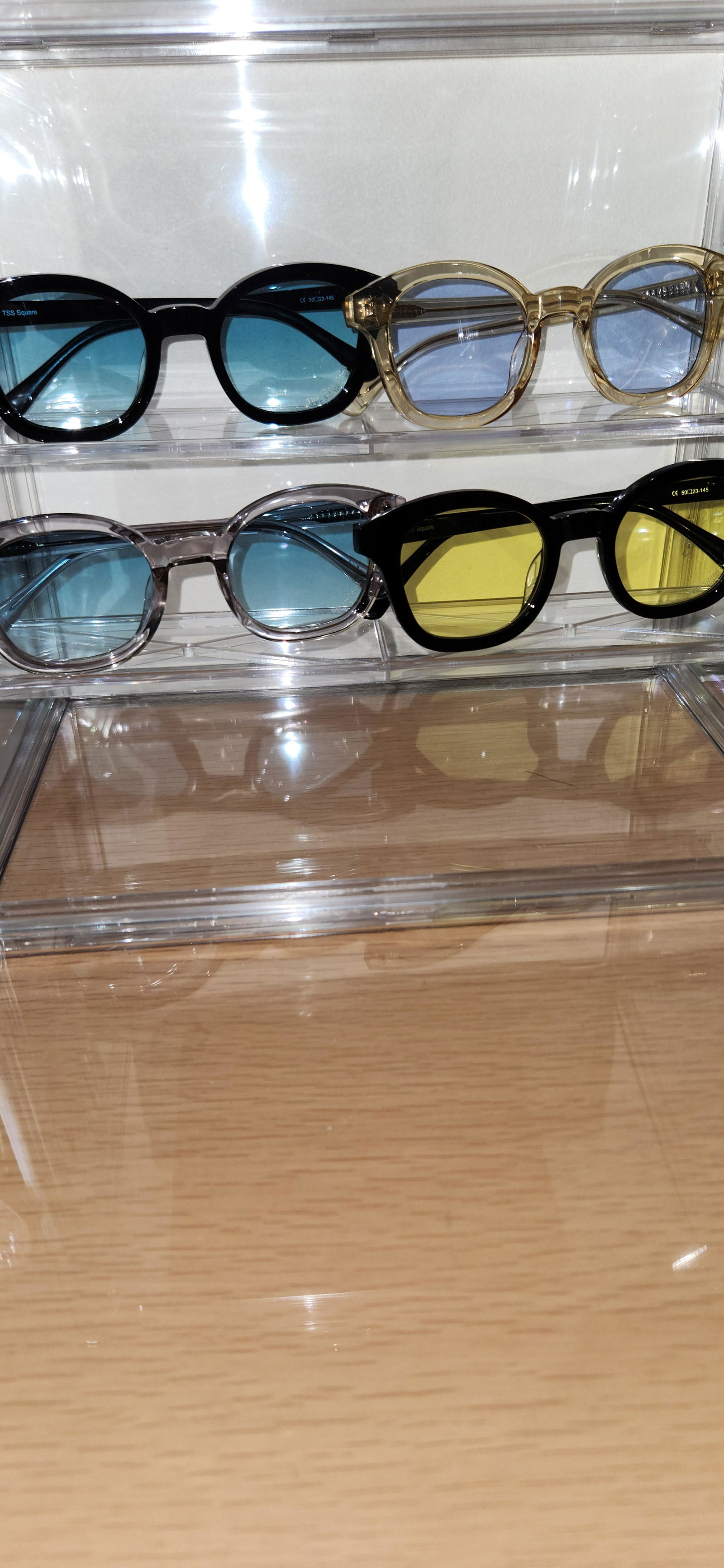 TSS SQUARE BLACK FRAME LIGHTBLUE LENS – The Silent Soul
