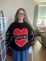 The Young Hearts Jumper - Black