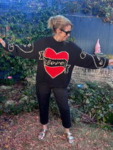 The Young Hearts Jumper - Black