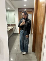 90s Twisted Side Seam Denim Jeans