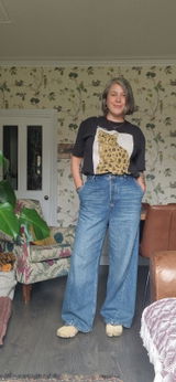 90s Twisted Side Seam Denim Jeans