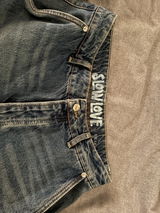 90s Twisted Side Seam Denim Jeans