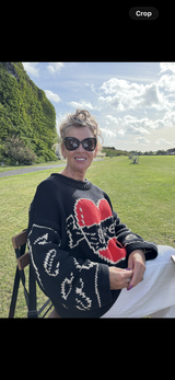 The Young Hearts Jumper - Black