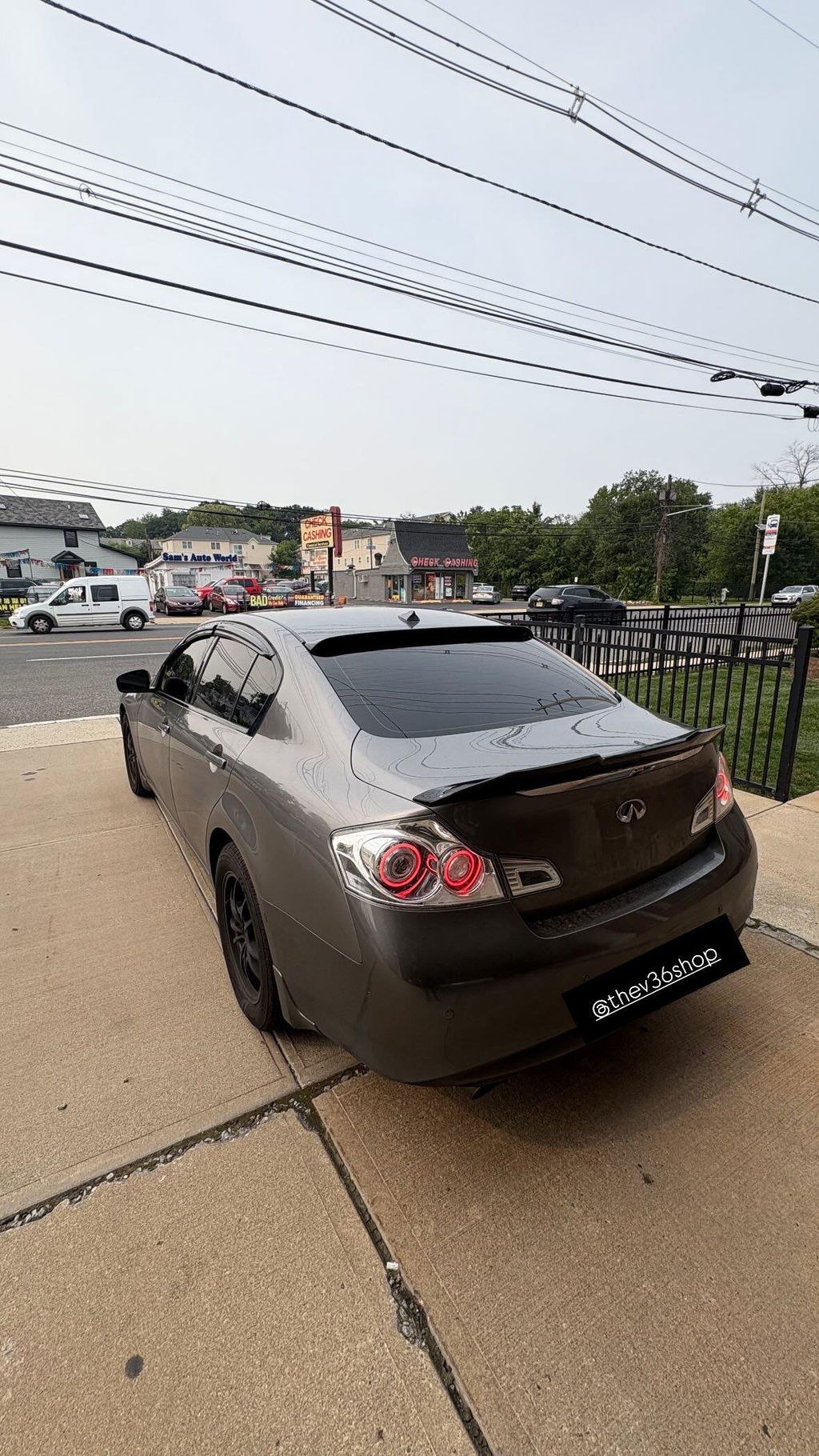 G37/G35 Sedan Clear GTR Style Halo Tail Lights
