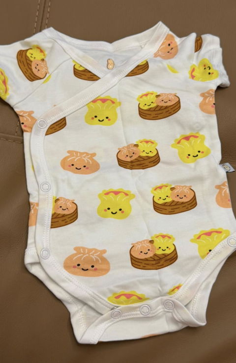 Organic Cotton Baby Onesie - Dim Sum