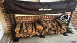 6 ft Steel Firewood Rack Holds 1/3 Cord Plus Woodhaven