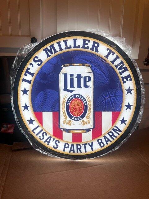 Miller Sports Custom Home Bar LED Sign (23" / 36") – Lighted Wall Art