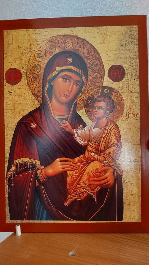 Crucifix Jesus Christ Orthodox Cross, Blessing Cross, Byzantine art wall hanging, Greek Handmade wooden Cross, religious decor