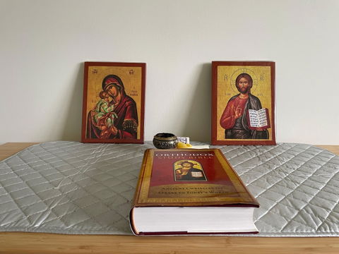 Virgin Mary icon Panagia Glykophilousa, Handmade Greek Orthodox Icon, Mother of God Byzantine art, Theotokos, Orthodox Christian Gift