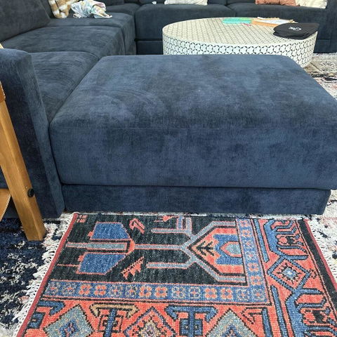 Red/Blue Turkish Woolen Rug Thick Pile Soft Hand Knotted Rug