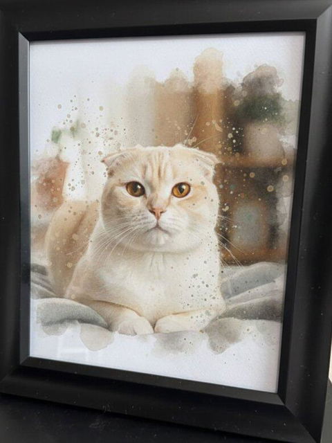 Fur Baby Forever — Custom Watercolor Pet Portrait | Personalized Canvas & Frame Gift India