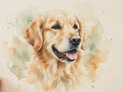 Fur Baby Forever — Custom Watercolor Pet Portrait | Personalized Canvas & Frame Gift India