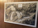 Great Lakes (USA & Canada) Shaded Relief Map | Vintage Elevation Map Based on 1955 Original