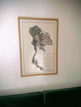 Thailand Shaded Relief Map | Vintage Elevation Map Based on 1967 Original