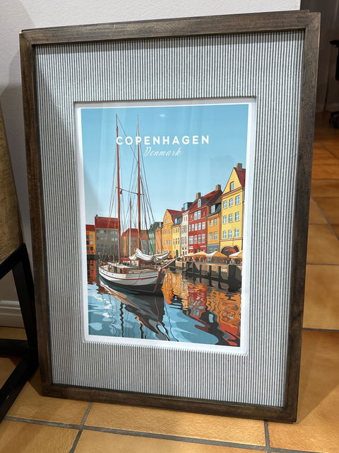 Copenhagen Travel Poster Print