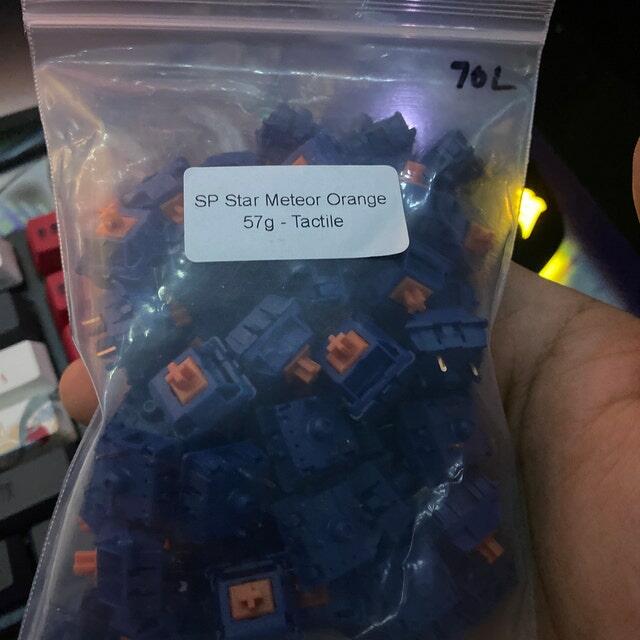 SP Star Meteor Orange Tactile Switches – Thock King