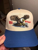 USA Hockey Bald Eagle Natural/Blue Otto Snapback Hat
