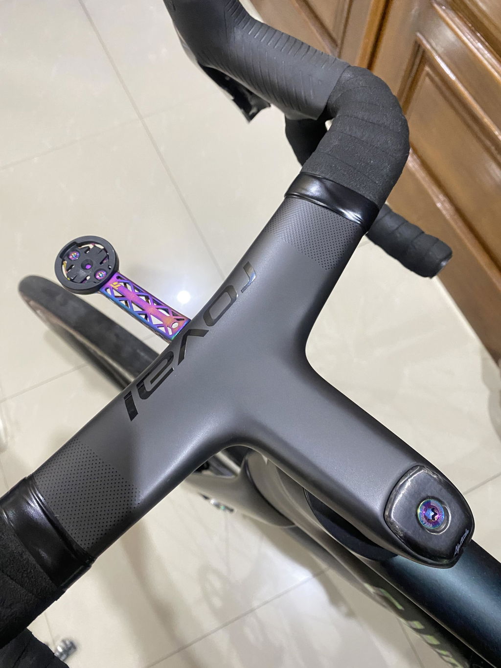 Roval Rapide/Alpinist I II Titanium 3D Print Computer Mount | Garmin, Wahoo, Bryton | Team Series