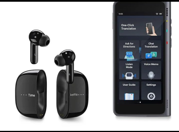 Timekettle M2 翻訳機 ワイヤレスイヤフォン ブラック Timekettle M2 Two-Way Language Translation Translator Earbuds