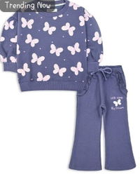 Burgundy Embroidered Corduroy Co-ord Set (2pc)
