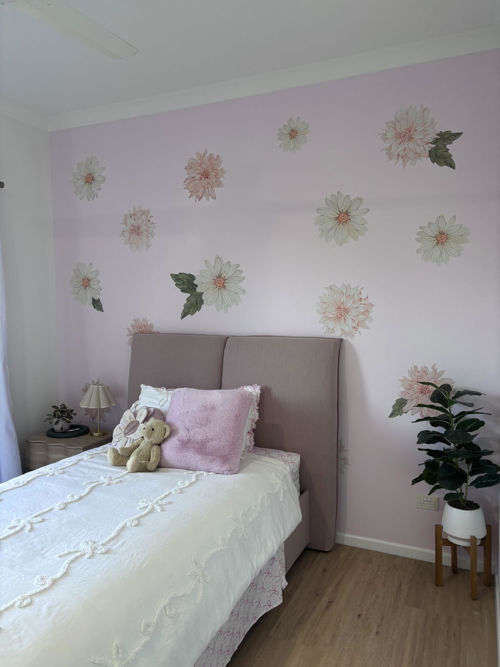 Dahlias and Daisies Wall Decals