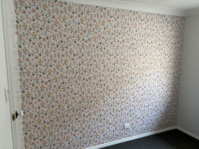 Customer photo: Peel & stick wallpaper