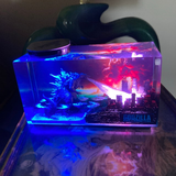 Godzilla Resin Lamp - Light Up Your City with Atomic Breath!