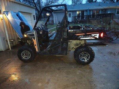 Jared's UTV with new all-terrain tires