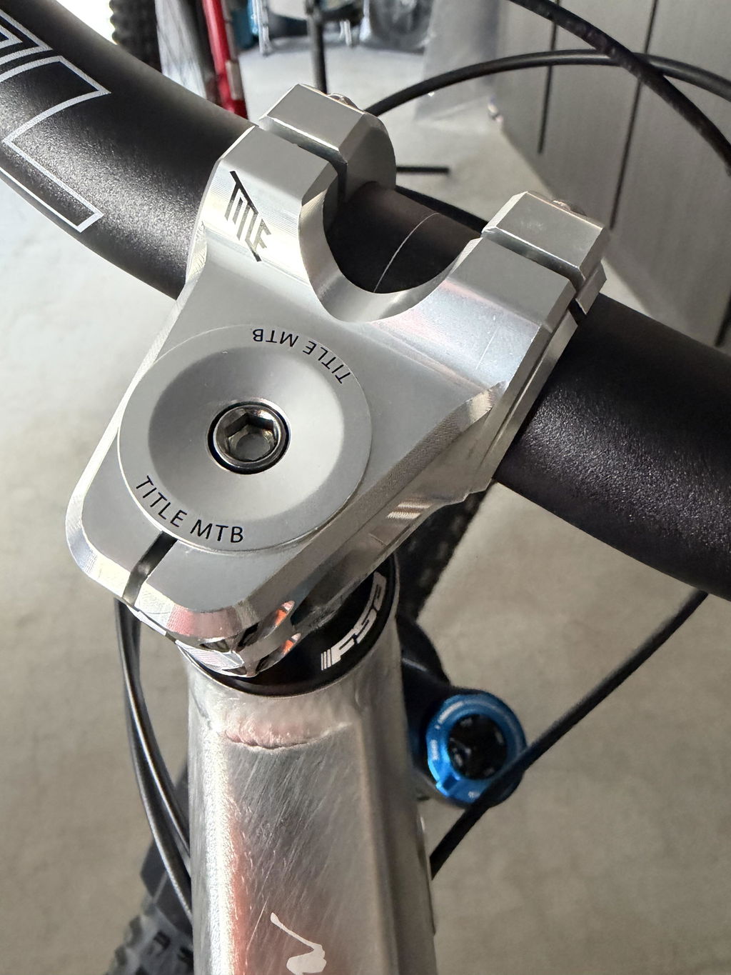 Upcycled ST1 Stem 35mm – Chrome | Title MTB DJ & DH Stem