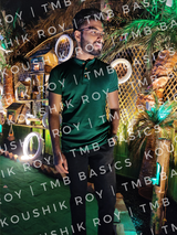 Bottle Green Henley T-Shirt