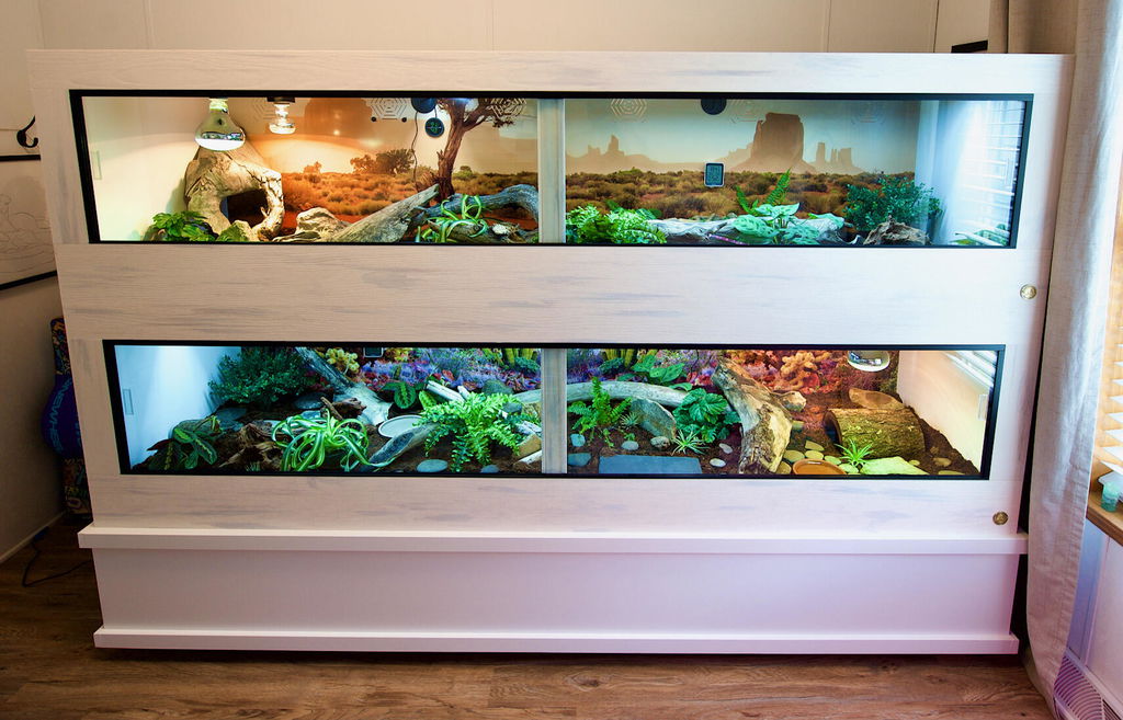 8'x2.5'x2' | Premium HDPE-PVC Reptile Enclosure | Large 8-Foot Luxury Reptile Cage
