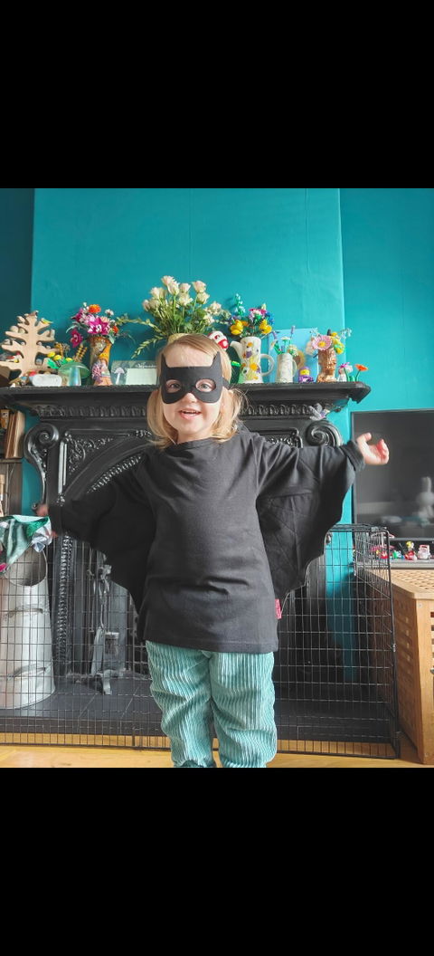 Organic Batwing T-Shirt & Mask Costume Set