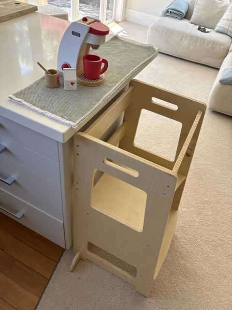 Toddler Tower Montessori Style Kitchen Helper (Wooden)