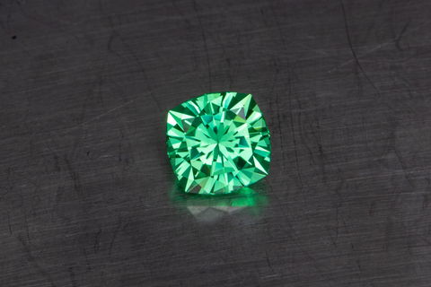 Djeva Dark Green #78 Lab Created Corundum Sapphire Faceting Rough for Gem Cutting - DISCONTINUED - Various Sizes - Split Boule
