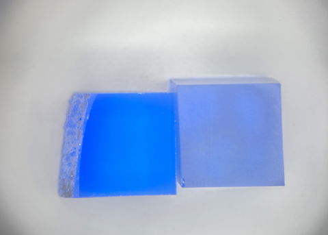 Lab-Created Cobalt Spinel – High-Clarity Neon Blue Rough Crystal