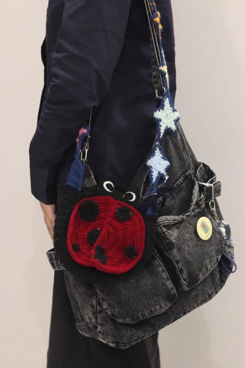Sky - Black Stonewashed Crossbody