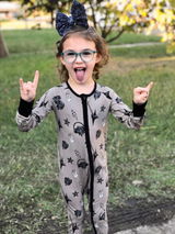 Rock On Rockstar Convertible Footie Pajama