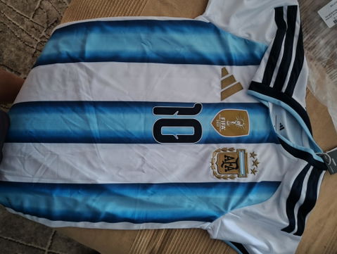Męska koszulka Argentyny domowa MESSI #10 – Mundial 2026 [PREMIUM]