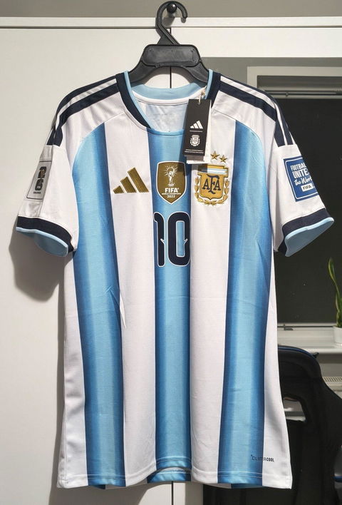Męska koszulka Argentyny domowa MESSI #10 – Mundial 2026 [PREMIUM]